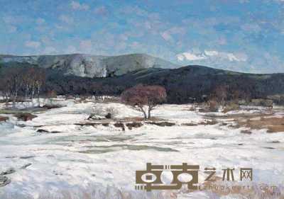 魏鲁安 2006年作 雪景 65×92cm